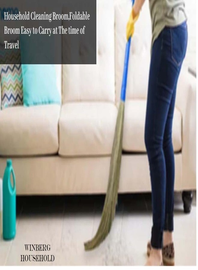 Winberg N Dust Plastic Broom Cleaning Broom,Foldable Broom Easy to Carry at The time of Travel (1 Piece Multicolour) BRM - Image 2